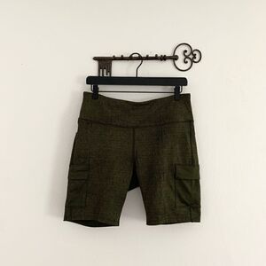 Alpine dark green athletic bike hiking outdoor shorts with pockets size large